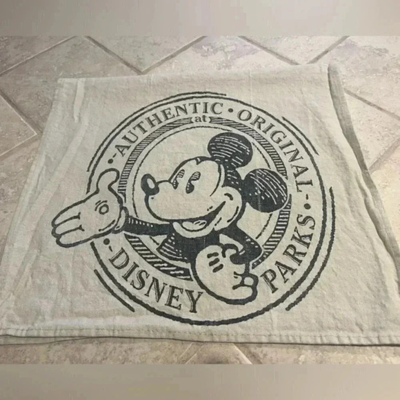 Disney Parks Mickey Mouse Linen Kitchen Towels - Picture 2 of 6